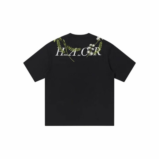 Nanyuexi Hoish et cruel American Alphabet Plant Fleur Round Cou Round T-shirt à manches courtes pour hommes et femmes Summer S1049 # White XL