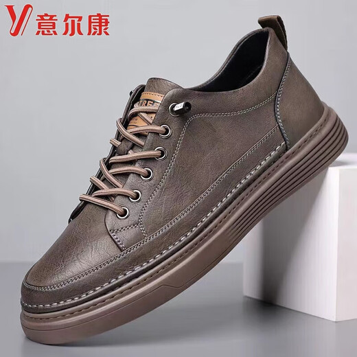 Yierkang YRC Men's Shoes 2024 Новая дышащая и универсальная мужская повседневная кожаная обувь с легкой легкой нижней кроссовой