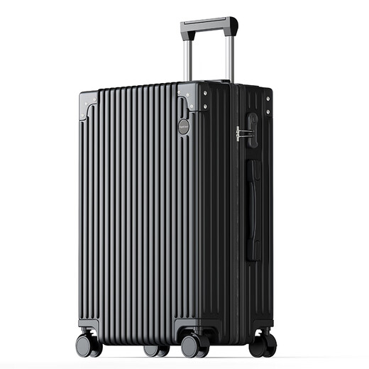 Vandia 26-Zoll-Koffer Multifunktionales Gepäck Trolley Fall Student großer Kapazitäts-Reisebox-Gepäckbecher Schwarz