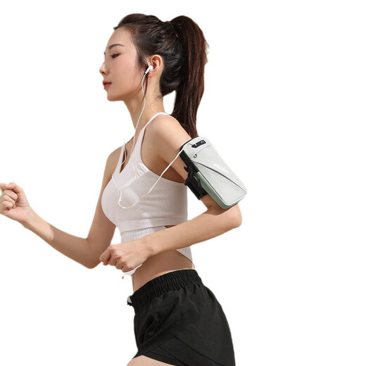 Mobile Phone Storage Bag Sports Arm Bag Outdoor Running Wrist Bag Lightweight Waterproof Morning Running Fitness Equipment Unisex Regular Style - Black