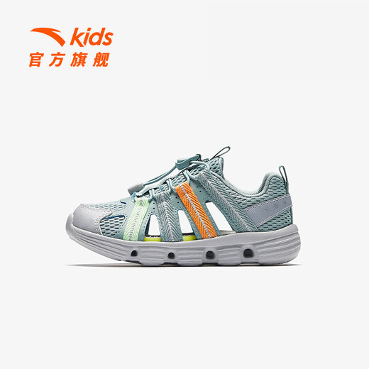 ANTA Children's Sandals Boys' Shoes Sports Shoes 2025 Summer New Outdoor Baotou Water and Land River Tracing Shoes Beach Shoes Fisheye Blue/Mud Lime-1 28