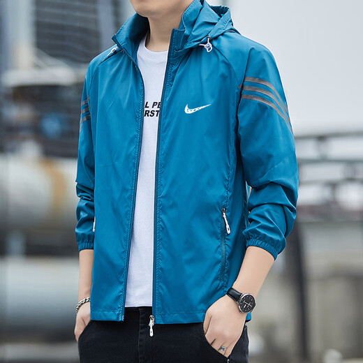 Sun protection clothing men's summer thin coat lightweight new breathable anti-UV ice silk fishing sun protection clothing men's quick-drying light gray 2XL