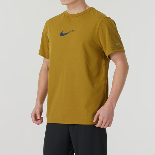 耐克（NIKE）男装 2025夏季新款运动T恤跑步健身训练短袖时尚潮流舒适透气半袖 HV4882-399 S