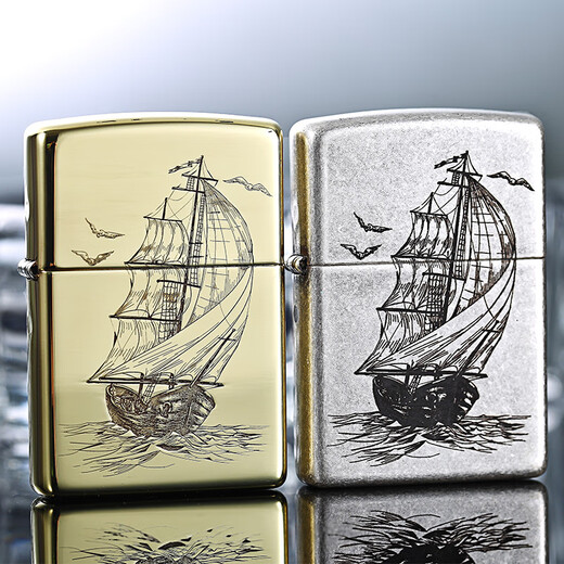 Zippo Lighter Original Genuine Brass es suave para los ancianos, el latón de keroseno a prueba de viento personalizado es suave para - Versión independiente DY9902DK