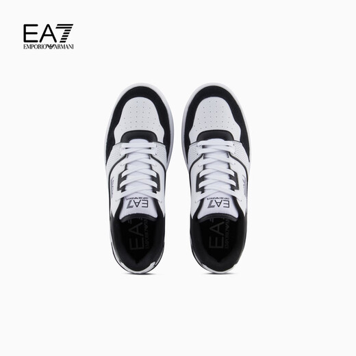Emporio Armani/Armani offizielles Flaggschiff EA7/Neue Männer und Frauen Paare Low-Top-Schnürbasketballschuhe 2025 Sommer C695-White/Black 37.5