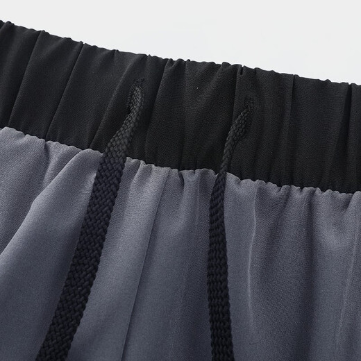 Sanqihu swimming trunks men's anti-embarrassment suit loose fit fitness sports beach large size double-layer quick-drying swimsuit black swimming trunks + swimming cap + swimming goggles + nose clip + earplugs L Recommended 80-100Jin Jin equals 0.5 kg L