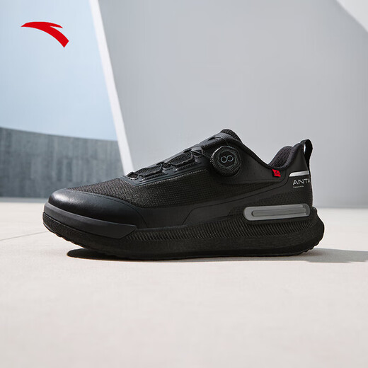ANTA Wanli丨Comfortable Cushioning Training Shoes Men's Spring and Summer New Soft Sole Commuting Sports Shoes Basic Black-3 39 (245mm)
