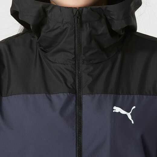 彪马（PUMA）女装2025春夏新款健身训练服梭织连帽夹克运动外套休闲跑步防风衣 684108-01 XS