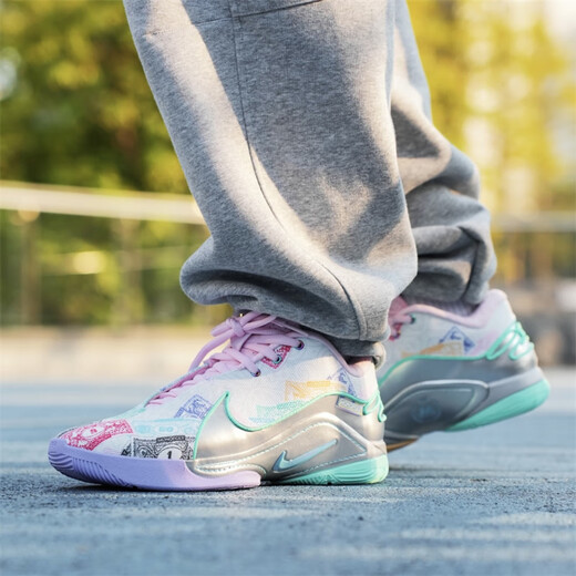 耐克（NIKE） LeBron 22 EP“Crown Jewel” 男鞋舒适百搭防滑耐磨低帮篮球鞋 FZ1098-100白绿粉蓝 42 (265mm)
