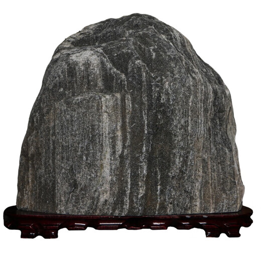 Authentic Taishan Stone Gan Dang Indoor et extérieur Stone naturel Taishan Authentique grand support Paysage Paysage de pierre Ornements ménagers foncé 13587