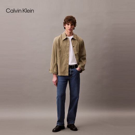 
Calvin KleinJeans [Replica 90 Series] 25 Spring and Summer Men and Women Same Model ck Retro Straight Jeans 4RB701G U1W-Denim Light Blue 33
