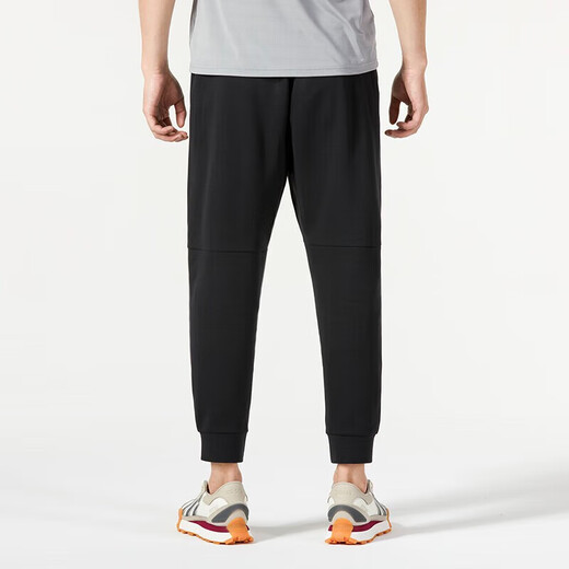 Adidas official website official pants men 2025 spring new men's pants sweatpants breathable casual pants knitted trousers IQ1381/black L