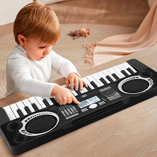 Aiweiqin Children's Electronic Piano Toys Piano 37-Key débutant Multi-fonction Playing Toys Birthday Gift [Pink] 37-Key Electronic Piano Charging Version
