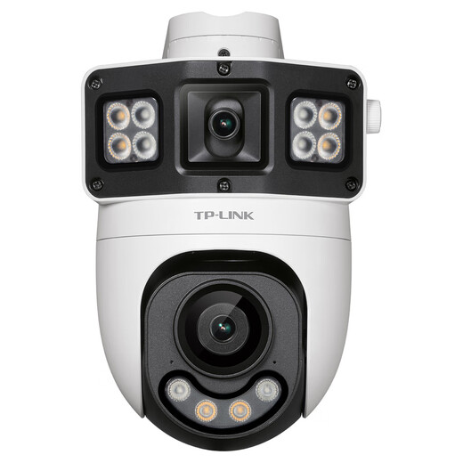 
TP-LINK surveillance camera POE network cable powered monitor 360-degree panoramic view without dead angles with night vision gimbal rotating indoor outdoor waterproof mobile phone remote 8 million dual lens dual-screen TL-IPC689XD-A4 with 128G memory card [free upgrade to 256G]