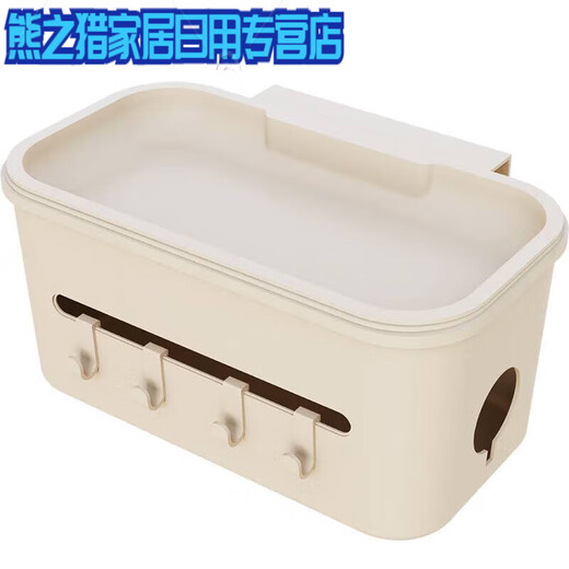 Cesta de colgantes de almacenamiento de cuna al lado de la mesa de alimentación de la mesa del pañal para el cabello de la cabecera Bolsa de almacenamiento de saliva crema colgante de la canasta de colgantes blancos y cinco [5 funciones principales]
