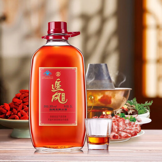 劲牌38度追风八珍酒 年货佳品 家庭装养生酒 38度 5L 1桶 装