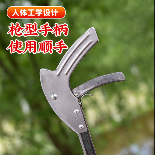 Jingyouyu stainless steel extended garbage clip sanitation clip long-handled pliers toilet field pickup garbage pick-up thickened clip new stainless steel type 75 garbage clip