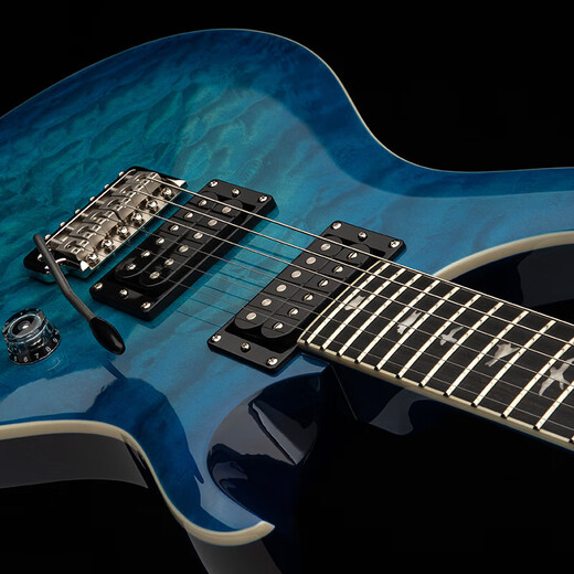 PRS Indonesische neue Rock -E -Gitarre Ebony Feneer SE Custom 24 Quilt Serie Dual Coil C844qqeiblb Lake Blau