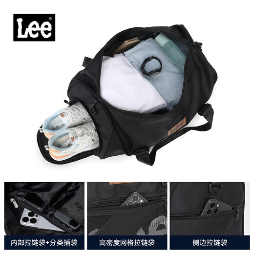 Lee短途旅行包大容量女手提行李袋潮牌单肩斜挎出差游泳健身包男