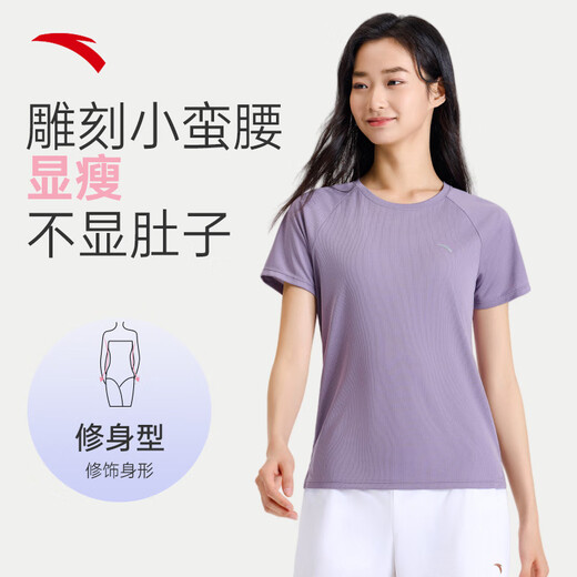 安踏速干T丨跑步短袖t恤女士夏季新款薄款透气健身训练服运动上衣