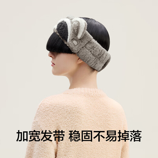 Jiao Nei Velvet 520H Zoo Coral Velvet Women's Wristband Waterproof and Moisture-Proof Cuffs for Hand Washing and Splash-proof Wristbands Panda - Milky Apricot Color