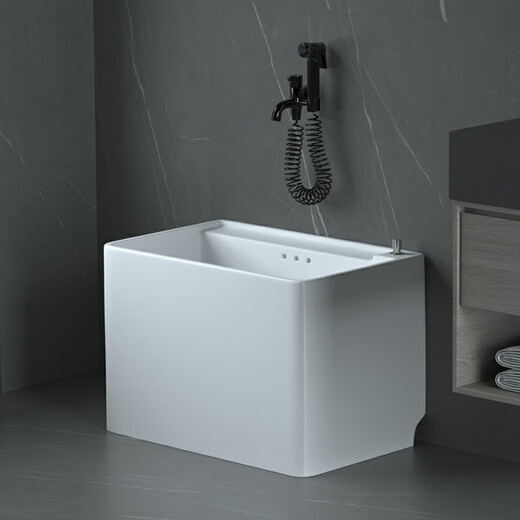 JOMOO balcony mop pool household bathroom large ceramic mop pool small mop pool floor-standing trough 80 length 80 * width 40 * height 42