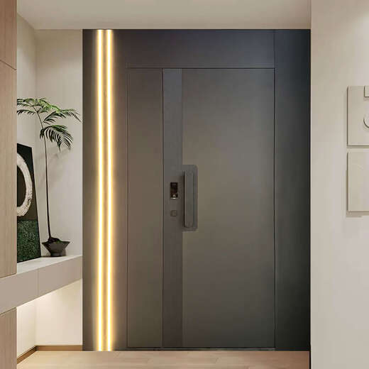 Customized light luxury cast aluminum door villa door mother door rural self-built house entrance door door door anti-theft double opening copper door Customized cast aluminum door