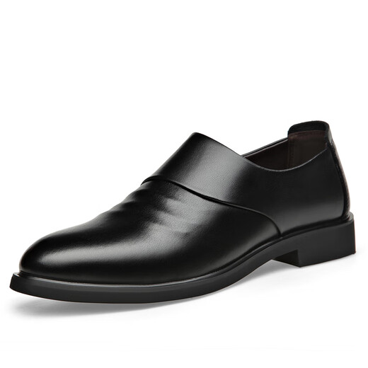 
Belle-Tao series brand broken-size leather shoes for men's summer and winter authentic breathable men's casual business formal wear height-increasing one foot 6189 four-season black 39
