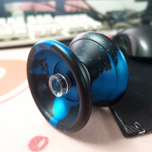 智宙悠悠球比赛专用金属死睡眠10珠轴承溜溜球玩具铝合金yoyo gm黑橙银