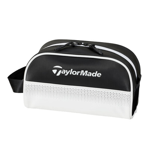 Taylormade泰勒梅高尔夫球包2025新款男士新款运动golf配件便携收纳手拿包 M13533 黑色/白色 L26*W11*H14CM