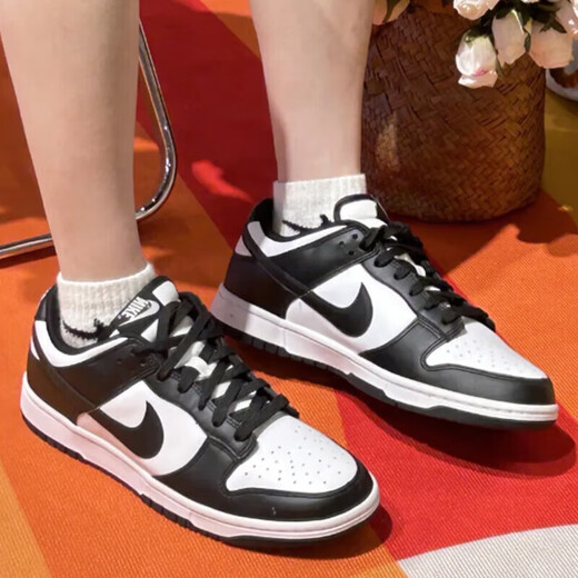 耐克（NIKE）男鞋女鞋2025春季新款Dunk Low情侣运动鞋时尚百搭低帮休闲鞋子女 DD1391/CW1590-100黑白熊猫 39 (GS)