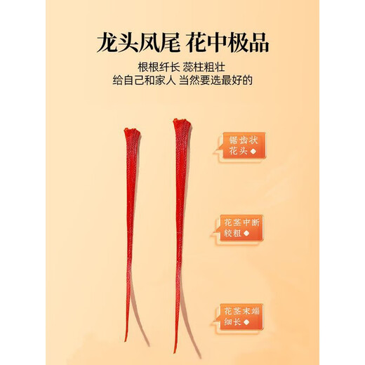 Peking Tongrentang [Saffron-Level] Tibet Offizieller chinesischer Tee, der in Wasser und Getränken getränkt ist, der iranische Zang Safran-Kopftee (ausgewählte Filamente) 5G Safran [Dose]