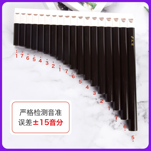 风律牌易学排笛16管18管学生教学专用排箫初学者入门C调排笛乐器 风律【常规版】16管象牙白