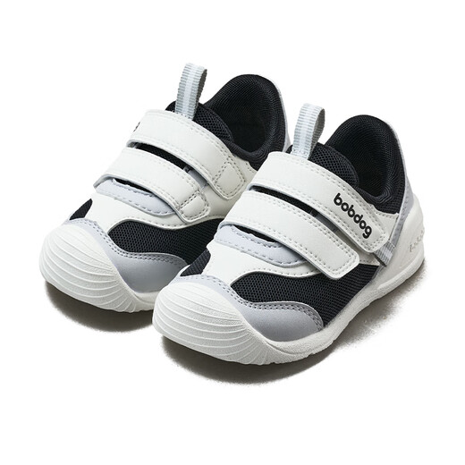 Babu Dou Children's Shoes Baby Toddler Shoes for Boys Autumn Style Infant Boys Soft Sole Anti-Slip Functional Shoes College Black 22
