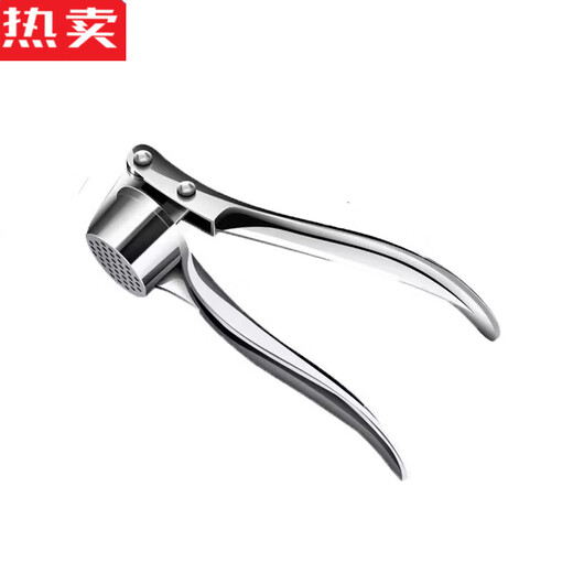 Tuojin Quality 304 Stainless Steel Manual Garlic Clamping and Peeling Garlic Garlic Press Garlic Garlic Mash Super Zinc Alloy Garlic Press + Garlic Peeler 70