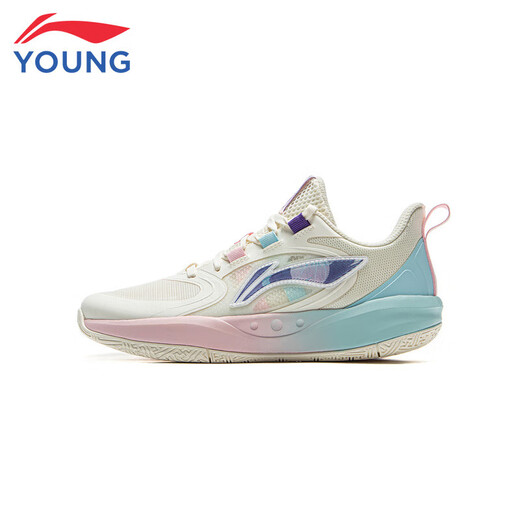 Li Ning children's shoes children's basketball shoes boys and girls light energy pre flash card rebound sports shoes 36YKBU046-15
