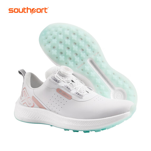 Zapatos de golf de golf Xiushibao Piesta de zapatos deportivos impermeables para mujeres Ciela de lápidas transpirables que no son de palomitas de maíz SE9856 White and Blue 39