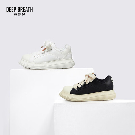 DEEP BREATH Deep Breath Women's Shoes Lightweight Low Top Strap Casual Comfortable Canvas Bread Shoes AX12244 Black Rice 35