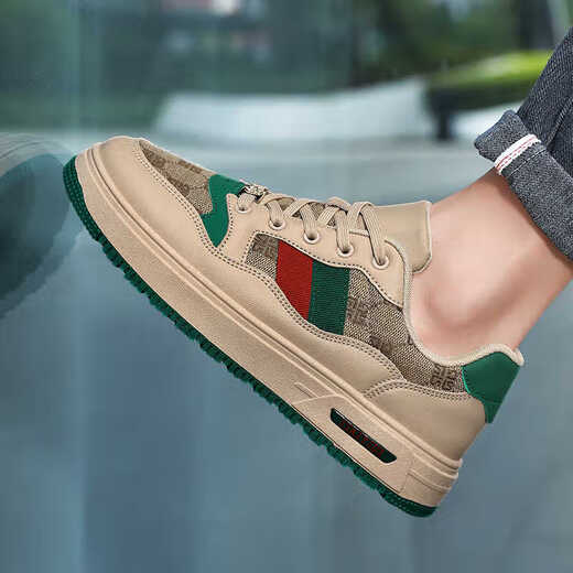 
Huilijun 2025 winter extra-large board shoes 45 original niche trendy shoes 46 sports casual shoes 47 retro light luxury men's shoes 48 6175 meters green 41