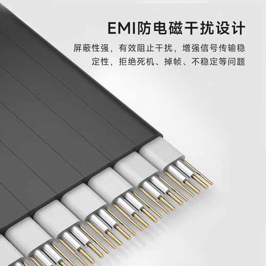 Overclocking three (PCCOOLER) RC185 4.0 black dual-reverse graphics card extension cable adapter cable PCIE4.0 16X (cable length 185mm) dual-reverse anti-interference