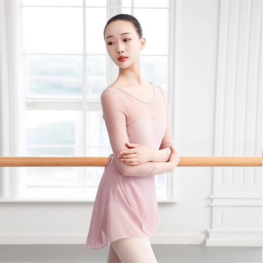 Little Jasmine Dance One-Piece Short Murffon Jupe Ballet Robe Jupe féminine adulte Blanc [Jupe uniquement] Toute taille