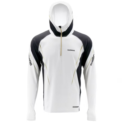 SHIMANO24 IN-053U gray summer ice silk quick-drying hooded fishing clothing red XL