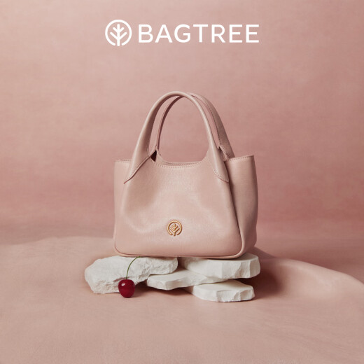 BAGTREE包包树墩墩包植鞣牛皮菜篮子手提水桶女生包包单肩斜挎女士包包 黑色【赠可拆卸内袋】 高级小众生日礼物女