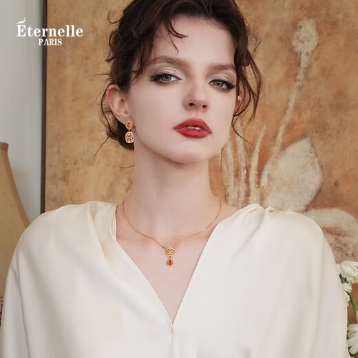 Eternelle French eternal original design wheat earrings women's fashionable and elegant earrings light luxury high-end earrings