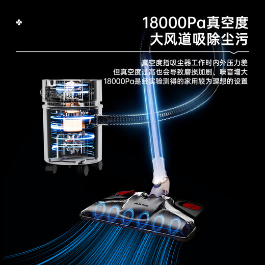 AUX bucket vacuum cleaner for home use, strong and large suction, industrial land reclamation and decoration, sewing car, commercial carpet blower vacuum cleaner 12L large capacity AXC-22AT588A flagship version
