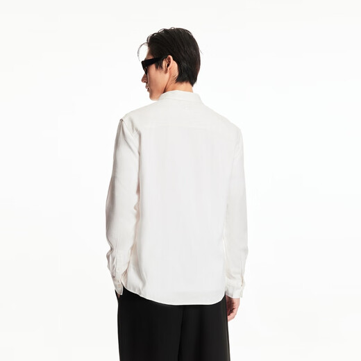 Jack Jones (Jack/Jones) Camisa blanca de hombres de 25 años Negocio para hombres Camisa de manga larga Singer seda suave caída de la piel suave y cómoda y delicada camisa a06 Blanco de nieve M regular M