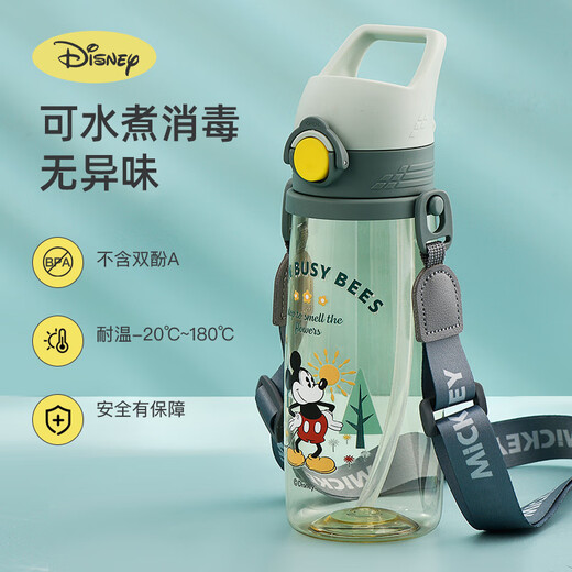
Disney water cup PPSU cup 680ML children's water cup straw portable high temperature resistant plastic cup 6646 Miqi