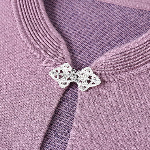 Lady of Tang [two-piece set] middle-aged and elderly people spring and autumn sweaters for women mothers wear sweaters fashionable grandma autumn cardigan old people