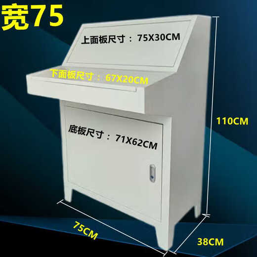 Customized PLC control cabinet sloping operating table piano-type operating table sloping distribution box frequency conversion cabinet C width 80 double base plate