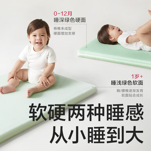 Babycare Mengke pro crib + baby mattress 4D air fiber double-sided mattress + bedding 7-piece set